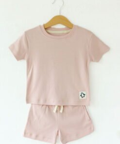 Soft and Stylish Unisex T- shirt & Shorts set ( Pink ) 1 Y to 4 Y