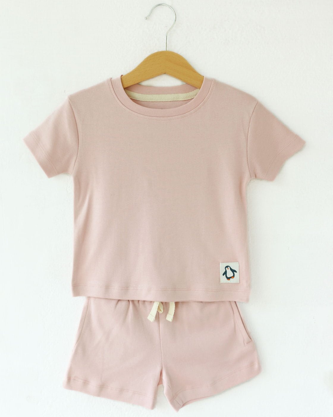 Soft and Stylish Unisex T- shirt & Shorts set ( Pink ) 1 Y to 4 Y