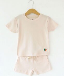 Soft and Stylish Unisex T- shirt & Shorts set ( Pixie pink ) 1 Y to 4 Y