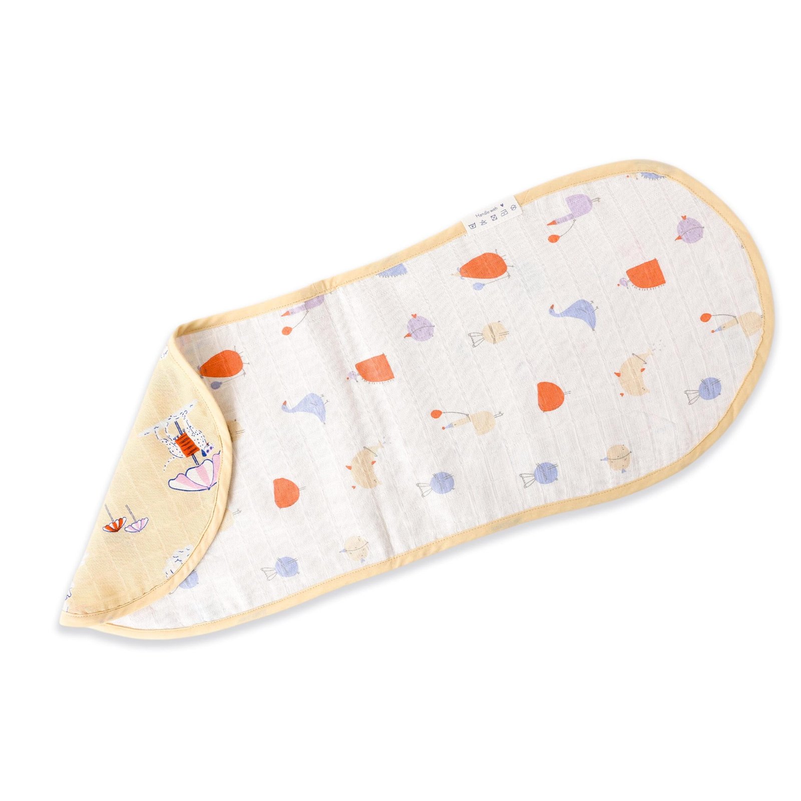 Pawsome Beach Day & Magic Doodles - Muslin Reversible Burp Cloth NEW