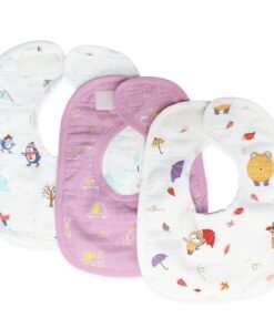 Reversible Muslin and Terry Bib - Assorted 3 Pack - Little Explorer Combo