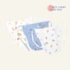 Assorted 3 pack - Reusable Muslin Nappies / Langot (4 Layered Central Panel) - Tiny Tales combo