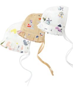 Muslin Baby Cap 100% Cotton ( 0 - 3 months ) 3 Pack Combo NEW
