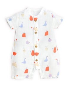 Muslin Baby Romper - Magic Doodles for 0 months to 18 Months