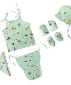 Baby essential Starter gift Kit - 6 piece set - Snowy Village Tales