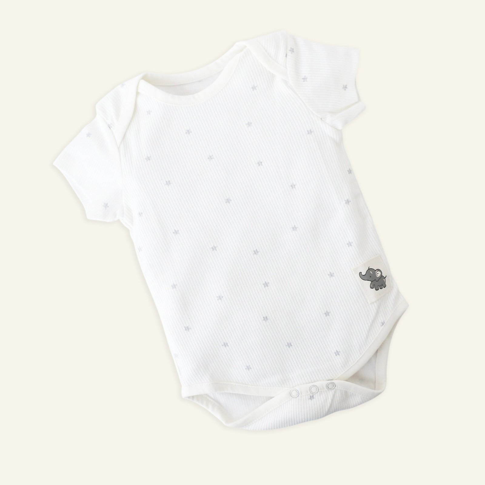 Baby Bodysuit (0–12 Months) starry white