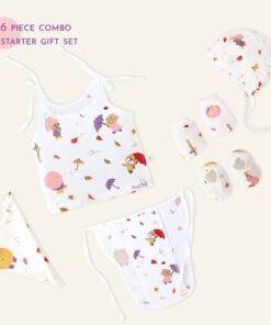 Baby essential Starter gift Kit - 6 piece set - Teddy's Windy Walk